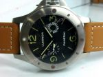 Panerai Egiziano Replica Watch Stainless Steel Brown Strap 47mm